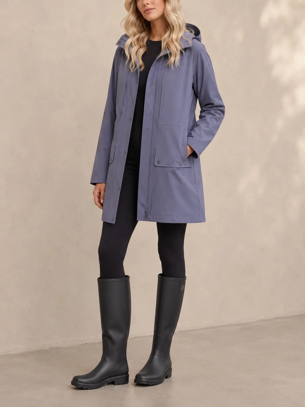 Lululemon StretchSeal Relaxed-Fit Long Raincoat Jacket Dusky Lavender NWOT Sz 6
